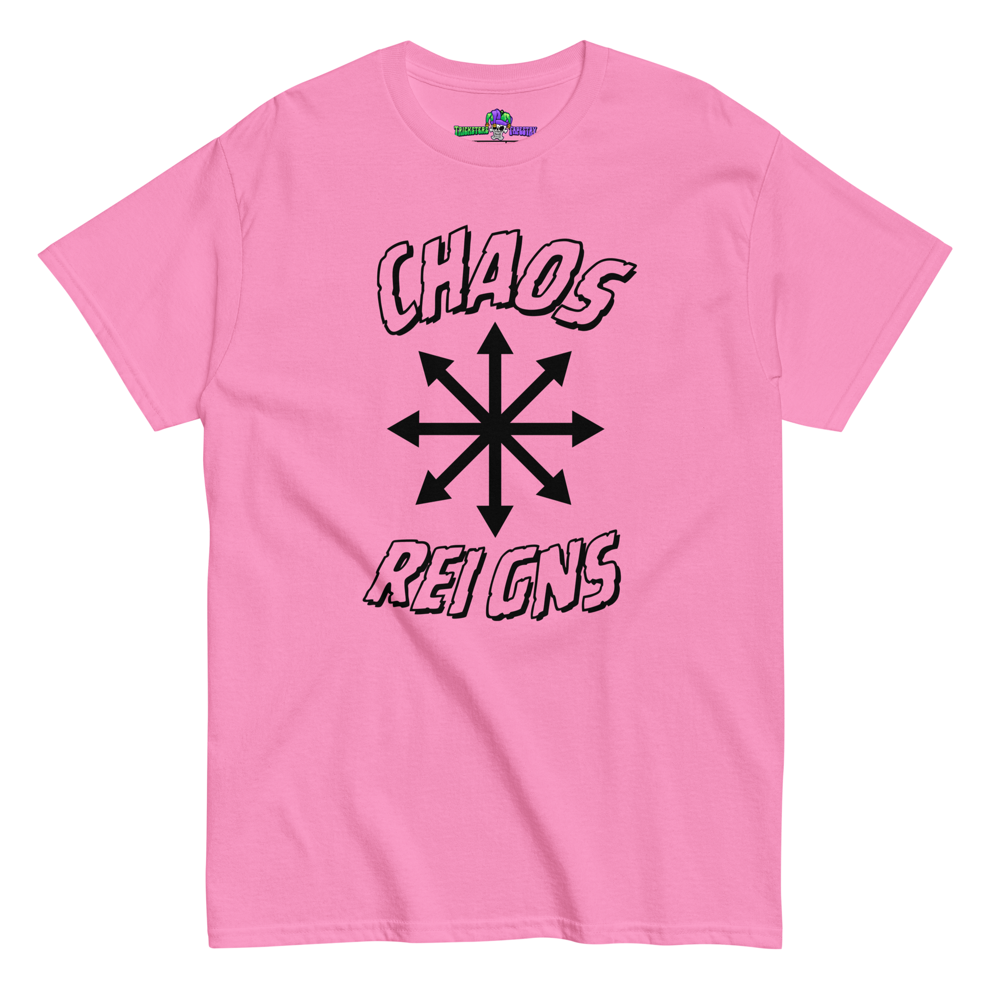 Chaos Reigns Tee Azalea Front