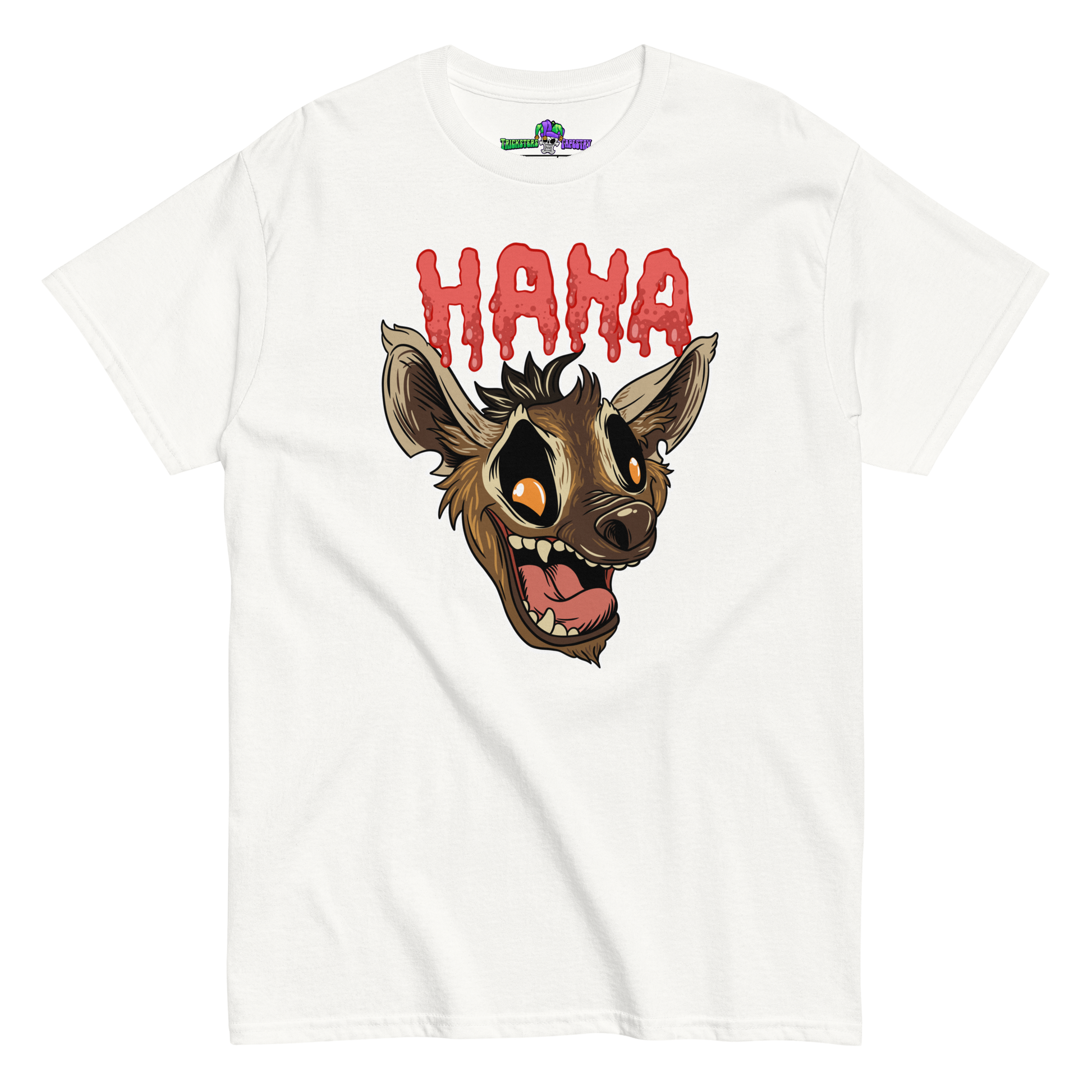 HaHa Hyena Tee White Front