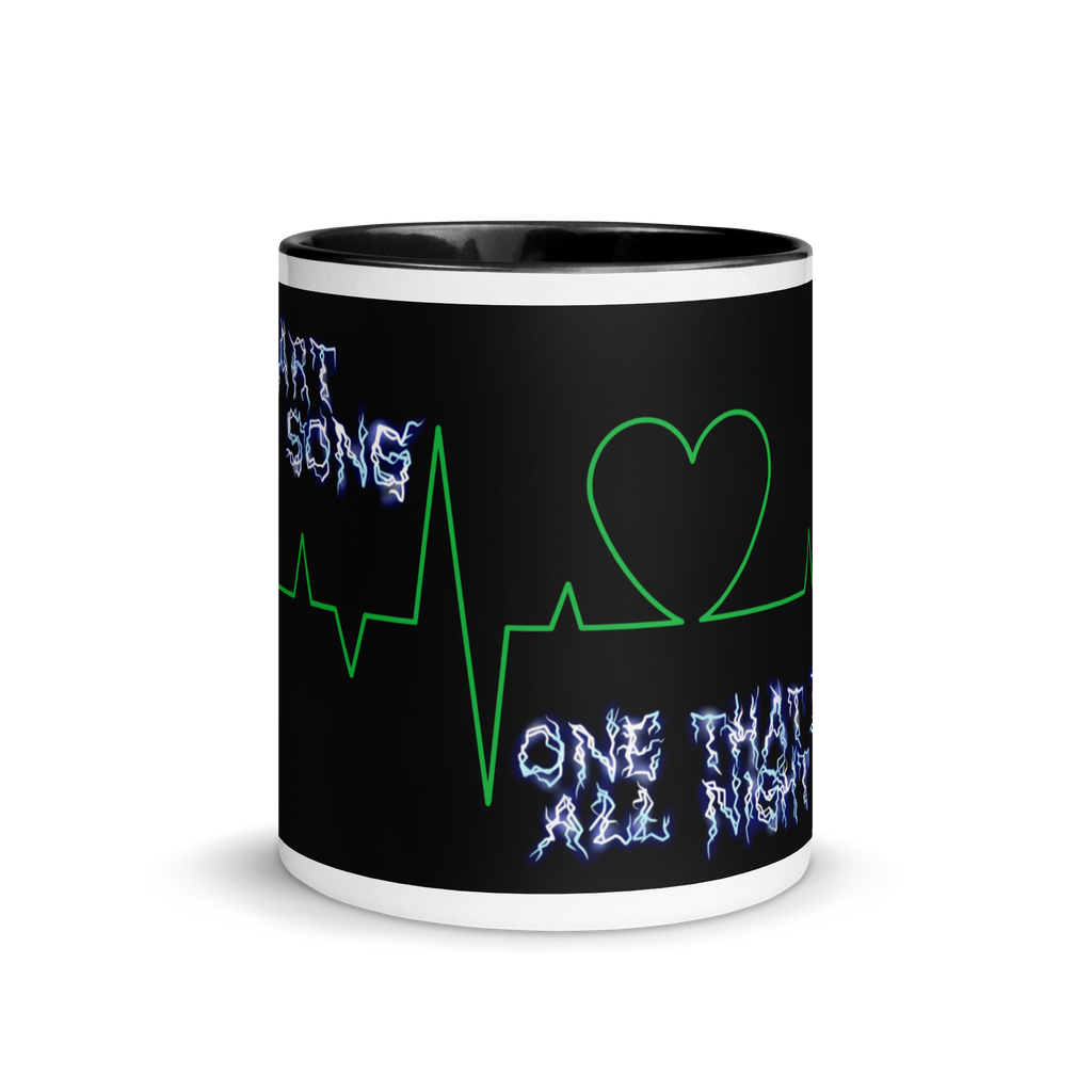 Heart monitor ceramic mug 11 oz front