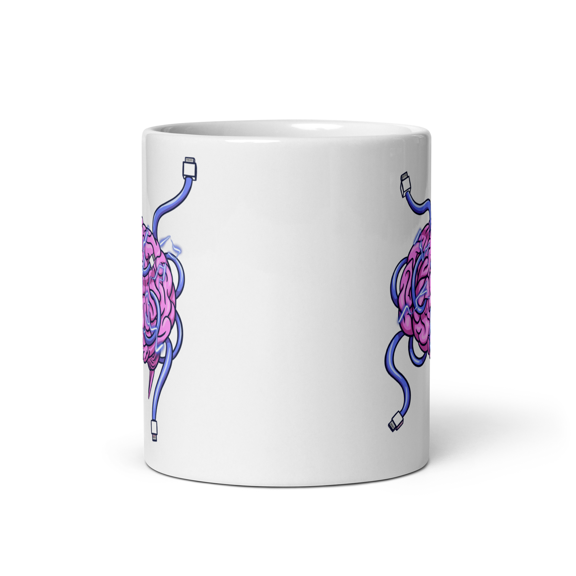 Wired Brain Ceramic Mug 11 oz front