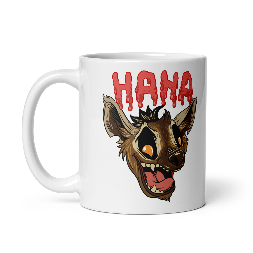HaHa Hyena Ceramic Mug 11 oz right side