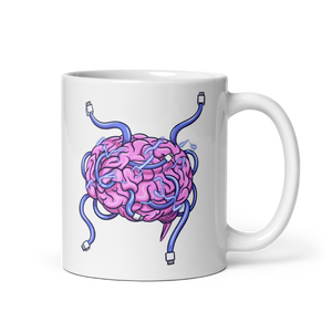 Wired Brain Ceramic Mug 11 oz left side
