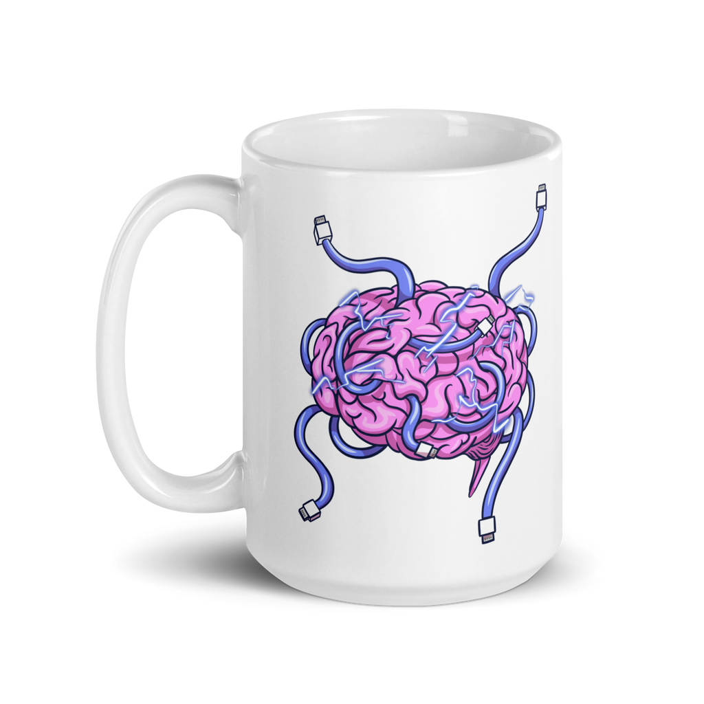 Wired Brain Ceramic Mug 15 oz right side