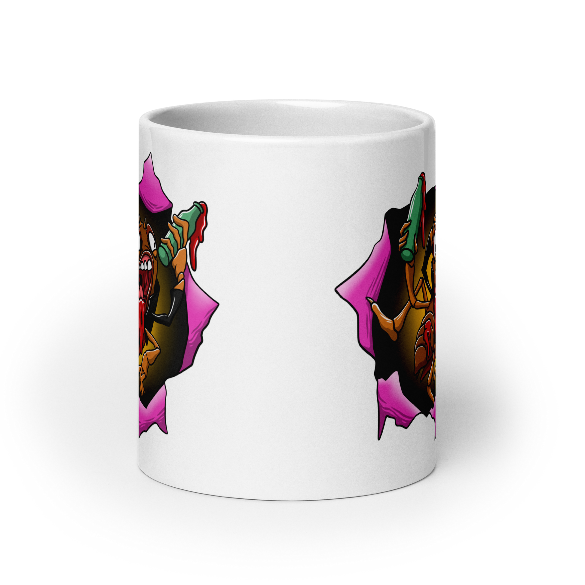 Blood Roach Ceramic Mug 20 oz front