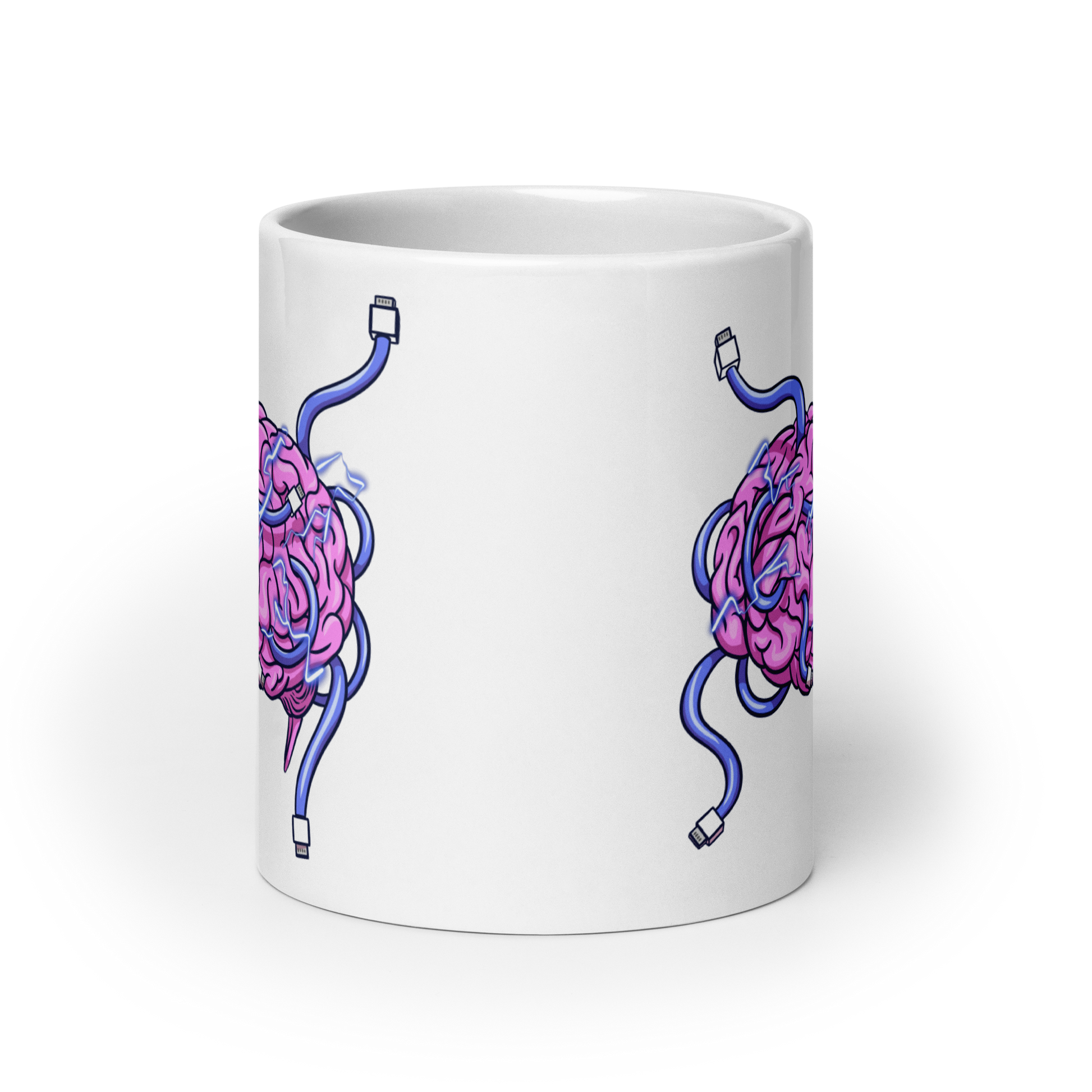 Wired Brain Ceramic Mug 20 oz front