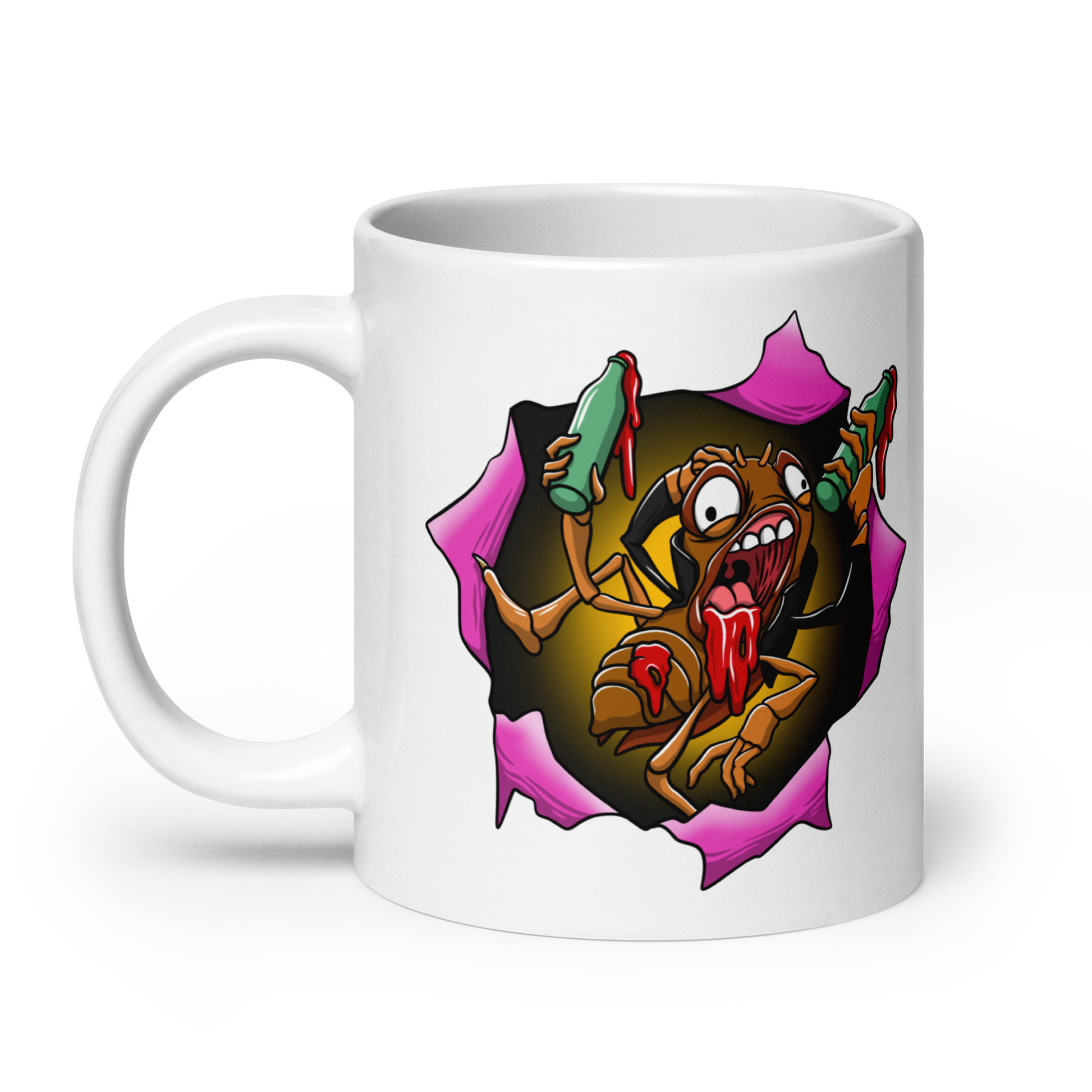 Blood Roach Ceramic Mug 20 oz right side