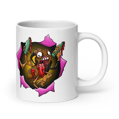 Blood Roach Ceramic Mug 11 oz right side